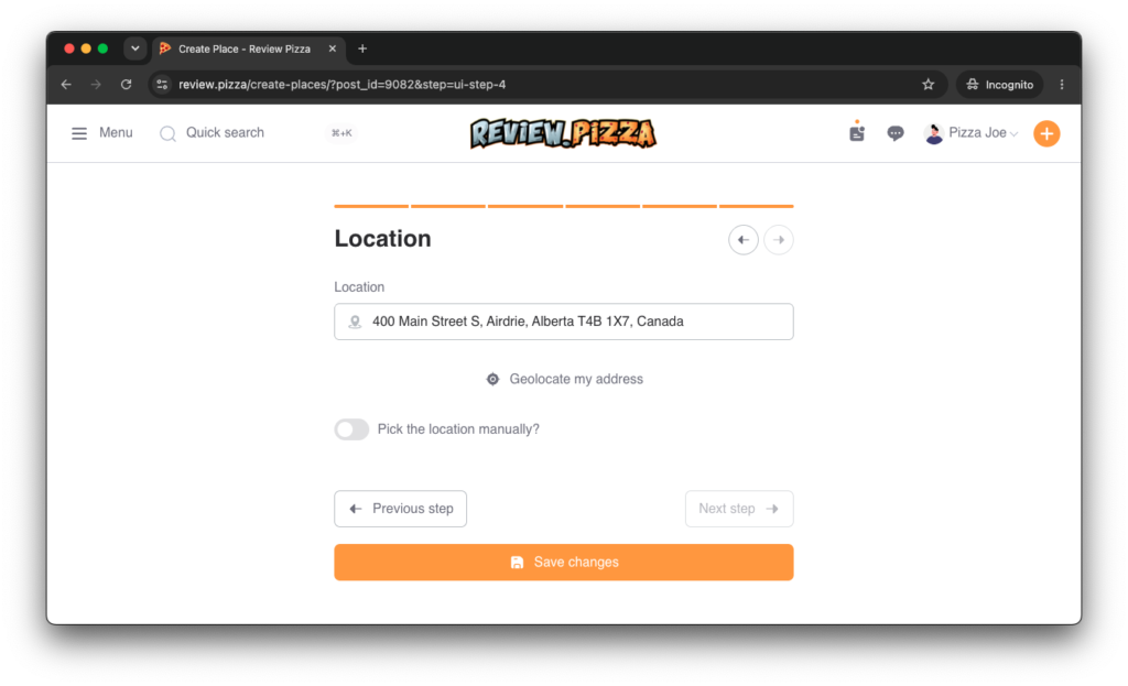 How to Claim & Update Your Pizzeria Step 22